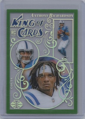 2023 Panini Illusions #14 Anthony Richardson King of Cards Emerald