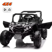 24V Ride on Car for Kids 2WD/4WD Switchable with Remote Control and LED Lights