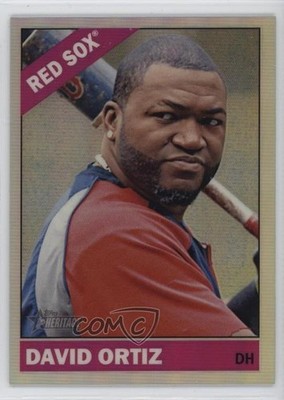 2015 Topps Heritage Chrome Refractor 103/566 David Ortiz #THC-480 HOF 10gd