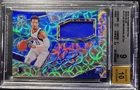 JALEN BRUNSON 2018-19 PANINI SPECTRA NEON BLUE AUTO PATCH 09/99 BGS 9 MINT🇺🇸🗽