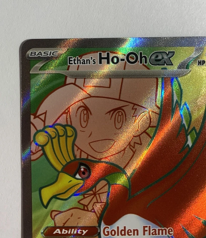 JCC Pokémon Rivales Destinos Ethan's Ho-Oh EX Ultra Raro Tarjeta Artística Completa 209/182 Foto 3 de 4