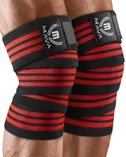 Mava Sports Knee Wraps (Pair) For Men & Women | Ideal For Cross Traini