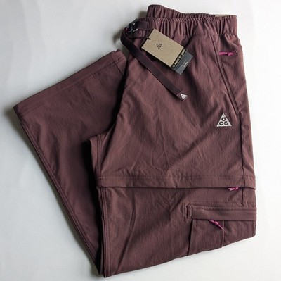 Nike ACG Smith Summit Cargo Pants Shorts Size XL Burgundy Womens