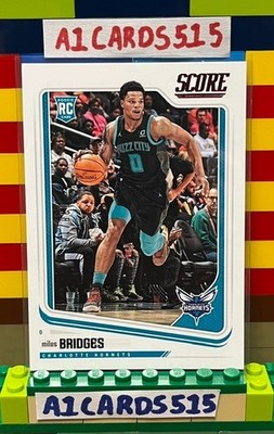 Miles Bridges - 2018-19 Score Rookie #679 - Red Parallel 038/149 - Hornets