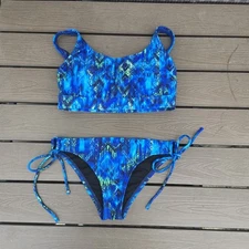 TYR Womens Kamali Racerback Bikini Set Navy/royal Size S NEW Sample Set