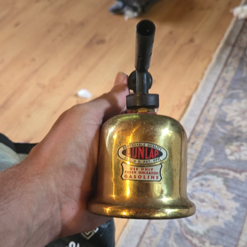 Dunlap Vintage Brass Denatured Alcohol Torch for Metalworking and Soldering