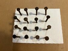 16 Vintage Railroad Nails, Numbered Heads 1925-1952