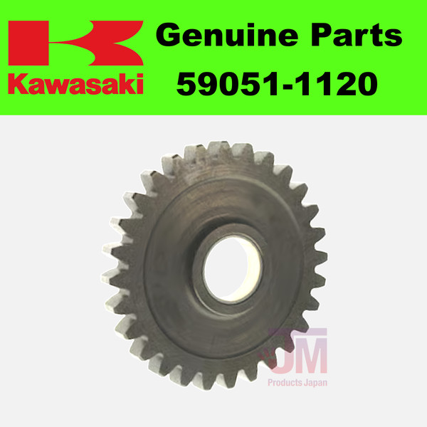 Kawasaki KLR250 KLX250R KLX300R Leerlauf Stirnrad Original 59051-1120 Neu-image