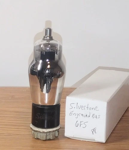 Vtg Tested Good Silvertone Type 6F5G  Audio Radio Amplifier Vac Tube Eng. Base