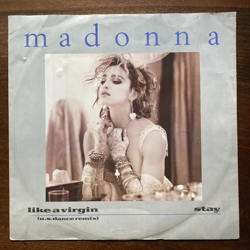 Madonna – Like A Virgin 12" Vinyl Single (First UK Pressing, G) Sire W9210T 1984
