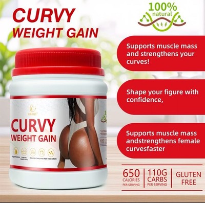 Weight Gain Support Powder for Women | 650 Calories | Curvy Body & Muscle Mass 