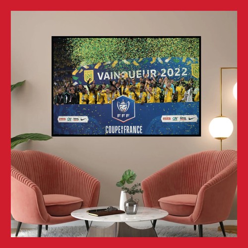 Magnétique FC Nantes - Parcours Vainqueur Coupe De France 1999-2000 - Taille 5,6 Cm