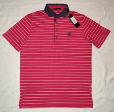 NEW Greyson Kesagami Golf Polo Shirt Pink Medium M NEW Laurel Creek Country Club