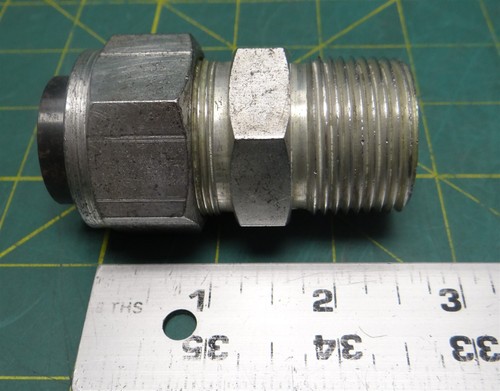 Tylok CBC-Lok SS-16-DMC-16 1" CBC Tube X 1" Male NPT Straight Connector Steel - Picture 3 of 6