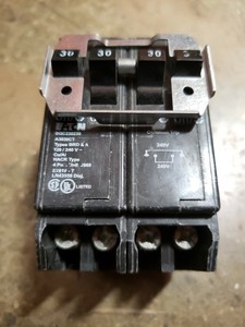 Eaton BQC230230 4-Pole Common Trip Circuit Breaker 30A 120/240V A3030CT
