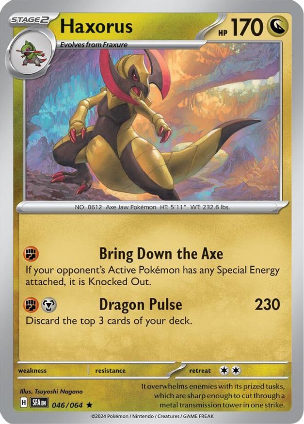 Pokemon Haxorus (46/99) Shrouded Fable LP HOLO