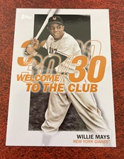 2023 Topps Series 1 Willie Mays Welcome To The Club Baseball Card #WC-8 Giants