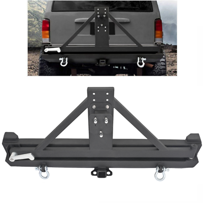 1984-2001 Jeep Cherokee XJ Rear Bumper W/ Tire Carrier & 2