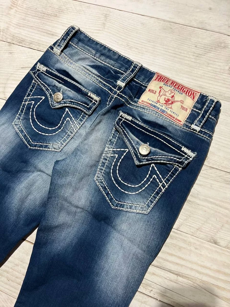 Vintage True Religion Rainbow Bobby Jeans Denim Y2K Japa Man Size 30 Blue