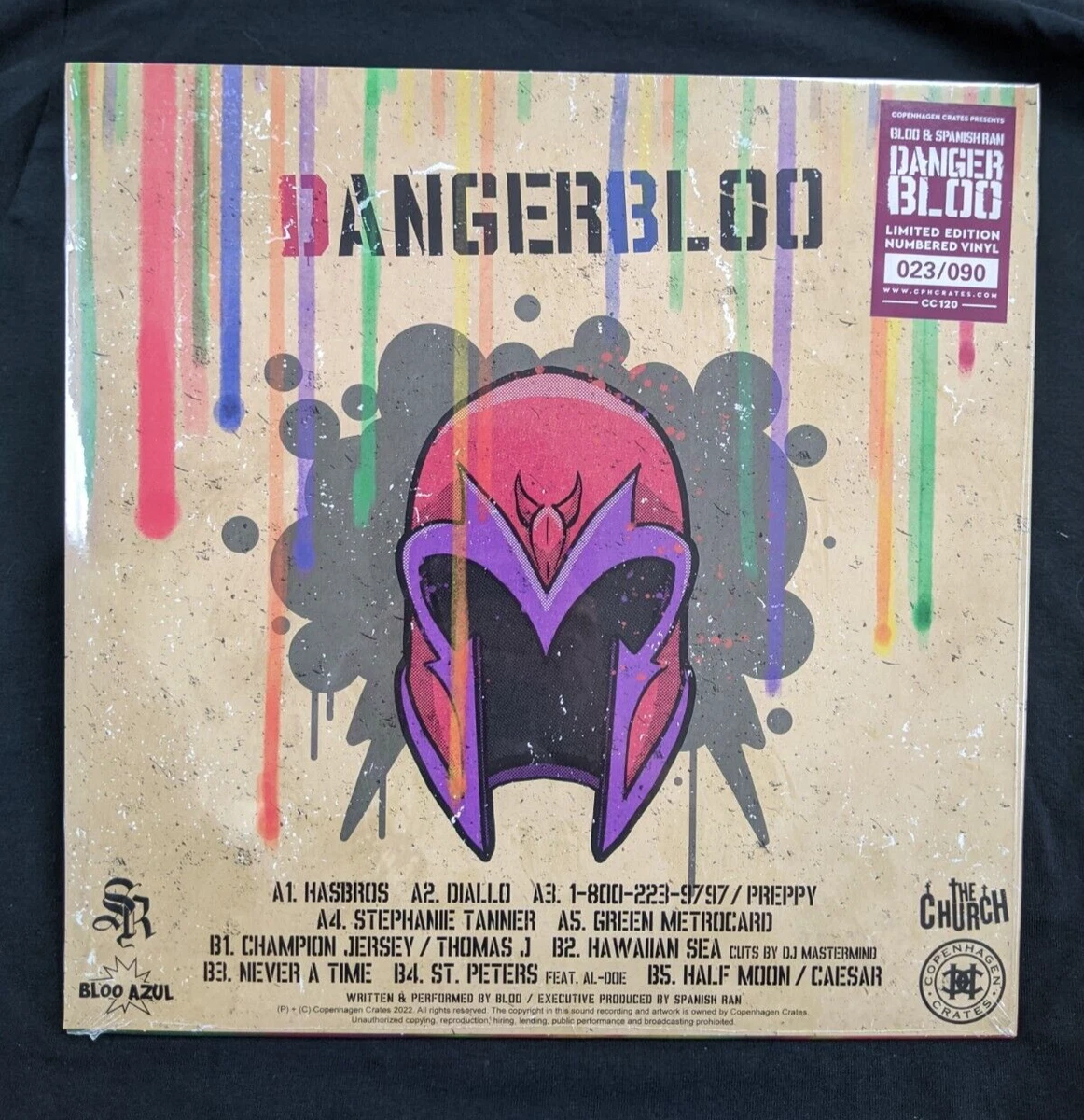 Bloo & Spanish Ran - Danger Bloo LP Transparent Purple Vinyl, Numbered 023/090