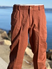 NWT 36 Bills Khakis M2-RVT rust Vintage Twill flat front Standard fit USA classy