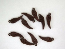 Angel Wings, Mini Wings, Copper Wings, Mini Angel Wing Charms, 16X15mm, 10 pcs