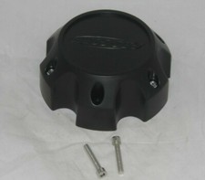 Pro Comp Flat Matte Black 6 Lug Wheel Rim Center Cap 603116500-cap With Screws
