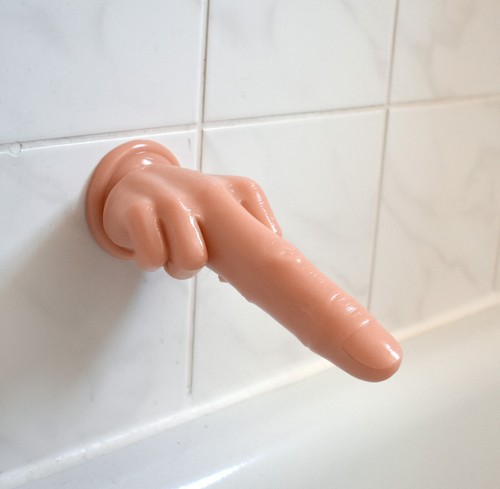 Realistischer Mittelfinger Dildo Analplug Fetisch Analdildo mit Saugfuß Fisting - Picture 3 of 6