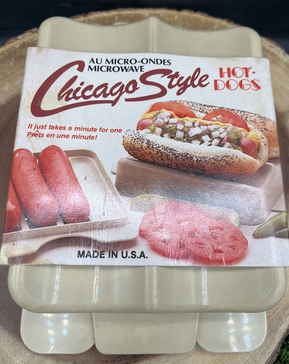 Microwave Hot Dog Cooker Steamer Chicago Style Frankfurter Franks Sausage Maker