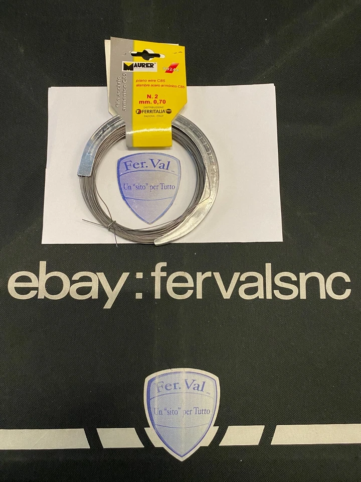 FILO IN ACCIAIO ARMONICO IN MATASSINA C85  MAURER CODICE 89248-89250-89242-89243 - Immagine 2 di 4