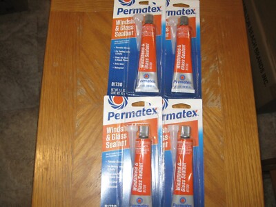 PERMATEX WINDSHLD & GLASS SEALER, 81730, 4 TUBES