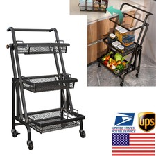 clax cart mobile folding shopping cart with storage crate