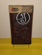 JUSTIN RODEO WALLET JUSTIN MENS WESTERN RODEO WALLET GENUINE LEATHER RFID NEW
