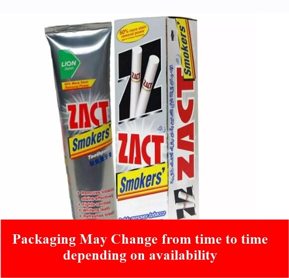 Lion ZACT Nicotine Tobacco/Tea Coffee Stain Removal Smokers Toothpaste 150g 