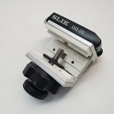 SLIK DQ-20 Quick Release Adapter w/ Aluminum Clamp Mount – Tripod Accessory