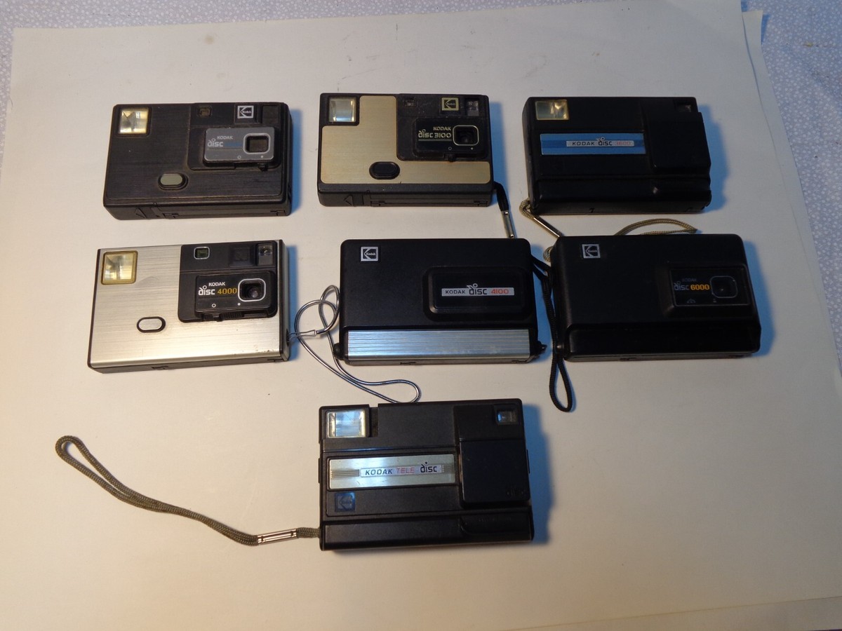 Kodak disc cameras, 3000, 3100, 3600, 4000, 4100, 6000, Tele Disc