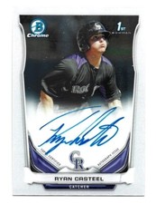 2014 Bowman Chrome Prospects Autographs #BCAP-RC Ryan Casteel Rockies Auto