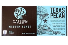 HEB Cafe Ole Texas Pecan single serve coffee 54 ct