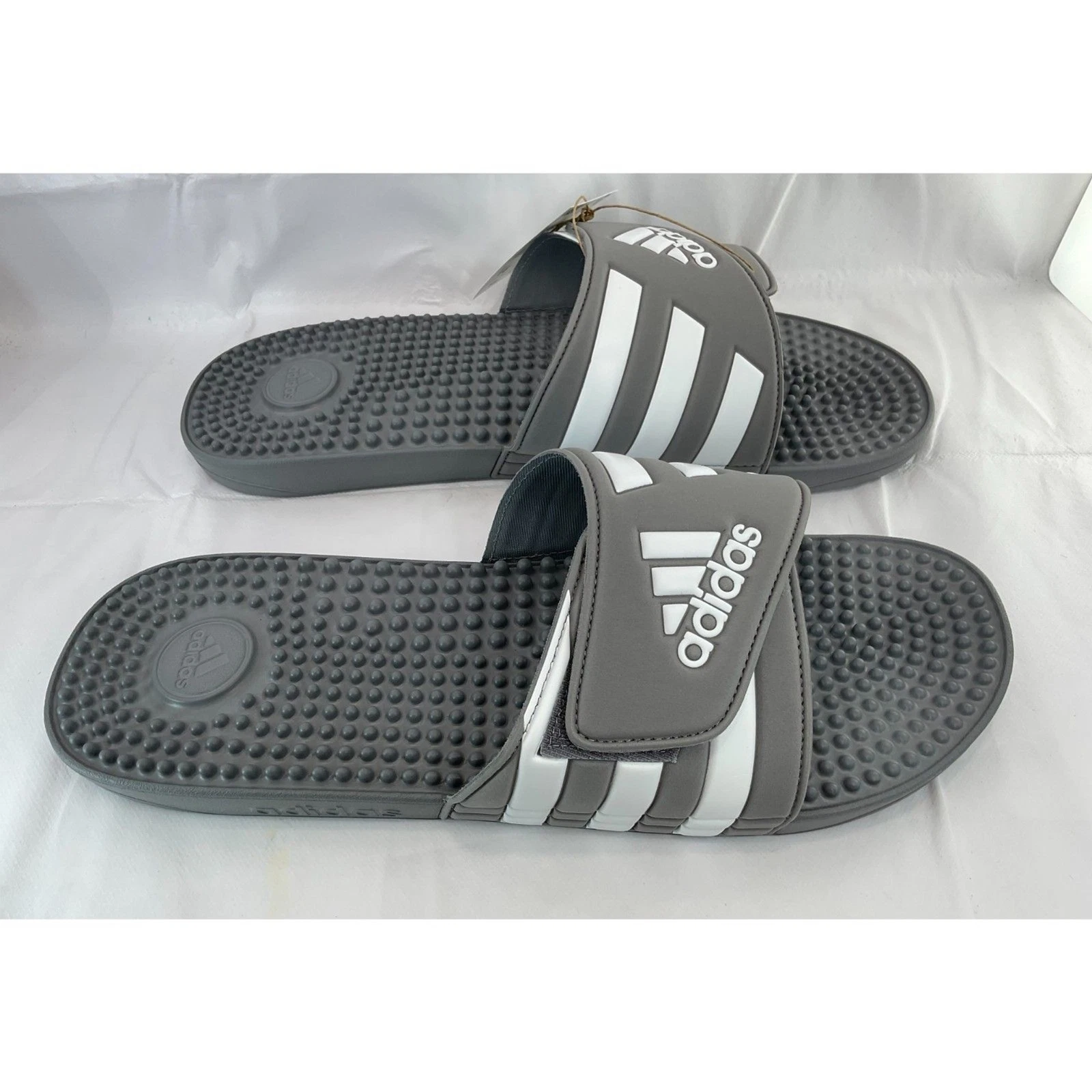 Scivoli in gomma regolabili Adidas ADISSAGE nuovi taglia 16