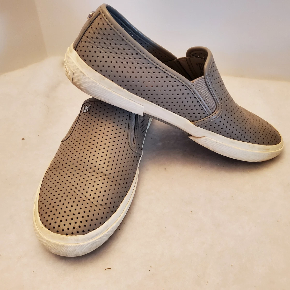 Michael kors slip on womens grey deals