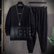 Men's Tracksuit 2 Piece Long Sleeve Pullover Jogging Track Suit Athletic Casual
