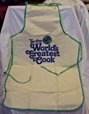 World's Greatest Cook BBQ Kitchen Apron  One Size Fits all  100 Rayon
