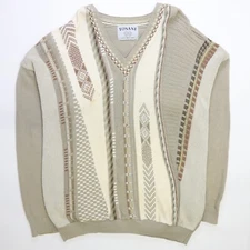 Vintage Tosani V-Neck Sweater Size Large Pullover