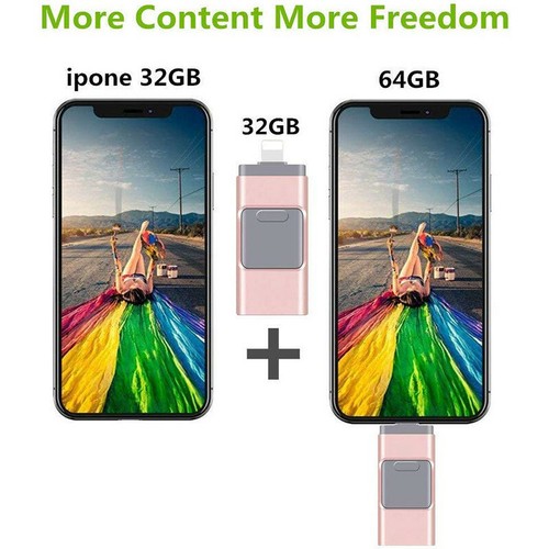 256GB USB i Flash Drive 64G Storage Memory Stick For iPhone iPad IOS Android - Imagen 7 de 16