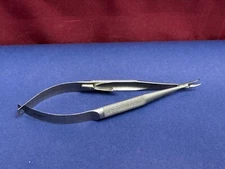 ASSI BL1310 Needle Holder 13cm Long Curved Tip 0.5mm Dia, Locking Retired