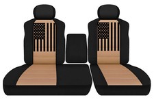 Tan Seat Covers Fits 99 To 04 Toyota Tundra 40-60 Split Bench American Flag Tan Seat Covers Fits 99 To 04 Toyota Tundra 40-60 Split Bench American Flag