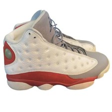2014 Nike Air Jordan XIII 13 Retro Mens Gray White Red OG Size 8.5 414571-126 