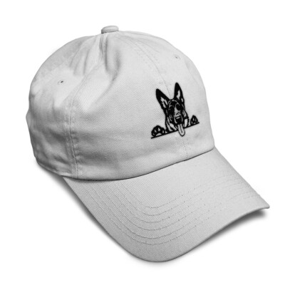 Soft Women Baseball Cap Peeking German Shepherd Embroidery Pets Dad Hats for Men
