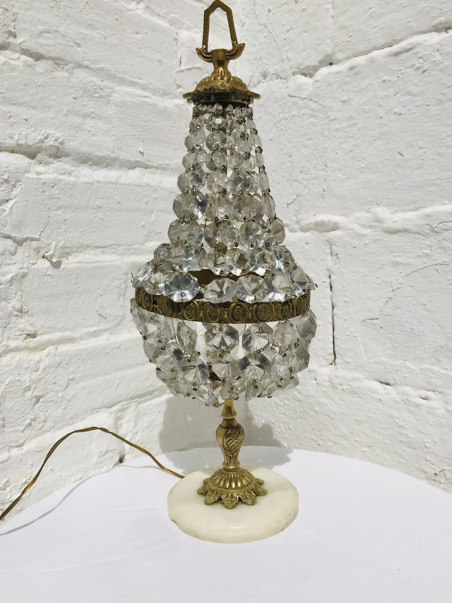 Small chandelier table best sale lamp