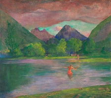 John La Farge : "Entrance to Tautira River, Tahiti" (c.1895) — Fine Art Print